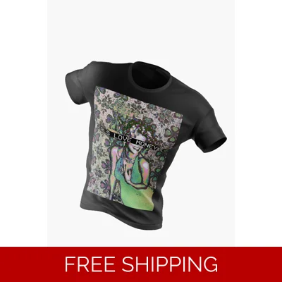 Girls Love Money Anna Graphic Streetwear T-Shirt | Leenoz